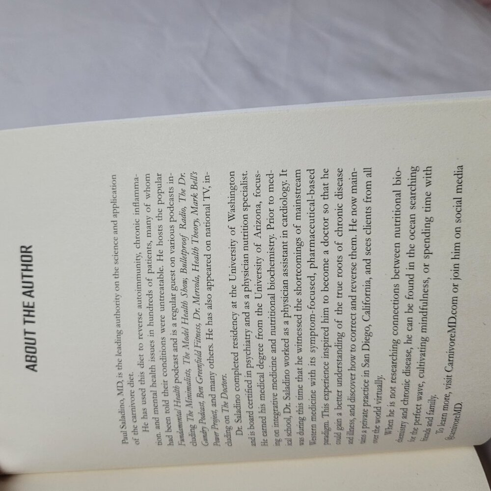 Carnivore Code Optimal Health Ancestral Diet- Paul Saladino paperback book- meat - Picture 14 of 16
